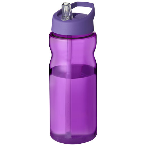 Bidon sport publicitaire plastique recyclé 650 ml H2O Eco Violet et Violet